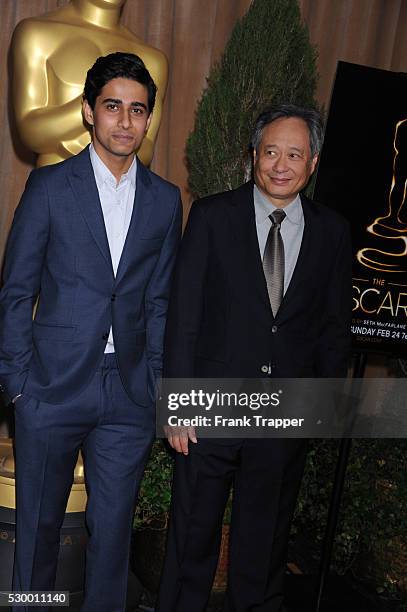 Actor Suraj Sharma and director Ang Lee arrive at the 85th Annual Oscar Nominees Luncheon held at the Beverly Hilton Hotel.