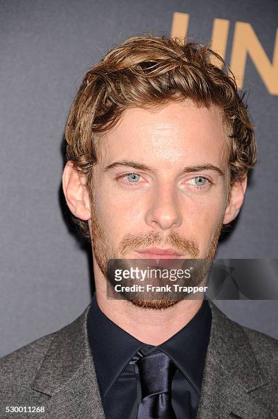 Actor Luke Treadaway arrives at the premiere of "Unbroken" held at The Dolby Theater in Hollywood.