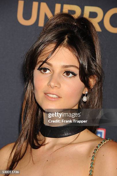 Actress Sophie Dalah arrives at the premiere of "Unbroken" held at The Dolby Theater in Hollywood.