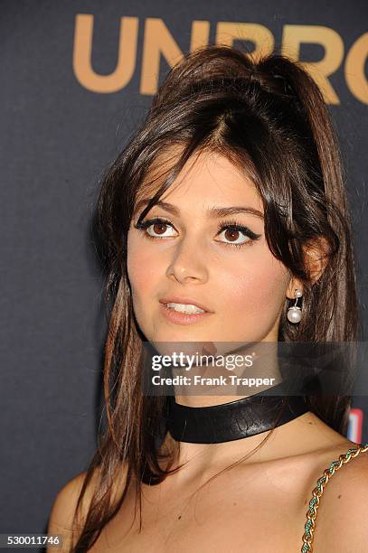 Actress Sophie Dalah arrives at the premiere of "Unbroken" held at The Dolby Theater in Hollywood.