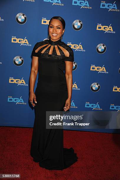 Actress Angela Bassett arrives at the 68th Annual Directors Guild Of America Awards held at the Hyatt Regency Century Plaza Hotel in Century City.