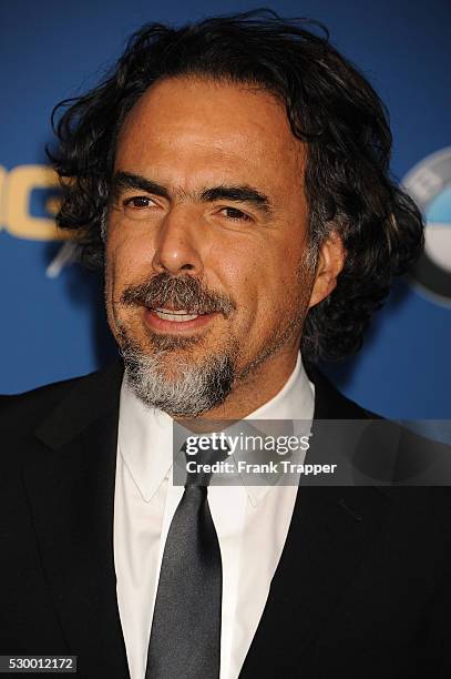 Director Alejandro Gonz��lez I����rritu arrives at the 68th Annual Directors Guild Of America Awards held at the Hyatt Regency Century Plaza Hotel in...