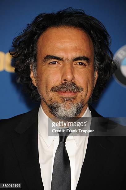Director Alejandro Gonz��lez I����rritu arrives at the 68th Annual Directors Guild Of America Awards held at the Hyatt Regency Century Plaza Hotel in...