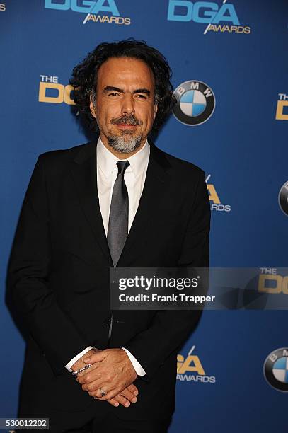 Director Alejandro Gonz��lez I����rritu arrives at the 68th Annual Directors Guild Of America Awards held at the Hyatt Regency Century Plaza Hotel in...