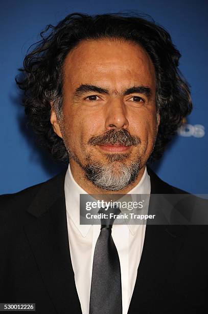 Director Alejandro Gonz��lez I����rritu arrives at the 68th Annual Directors Guild Of America Awards held at the Hyatt Regency Century Plaza Hotel in...