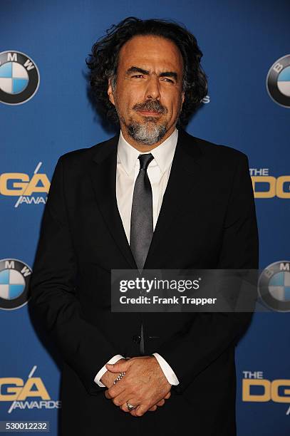 Director Alejandro Gonz��lez I����rritu arrives at the 68th Annual Directors Guild Of America Awards held at the Hyatt Regency Century Plaza Hotel in...