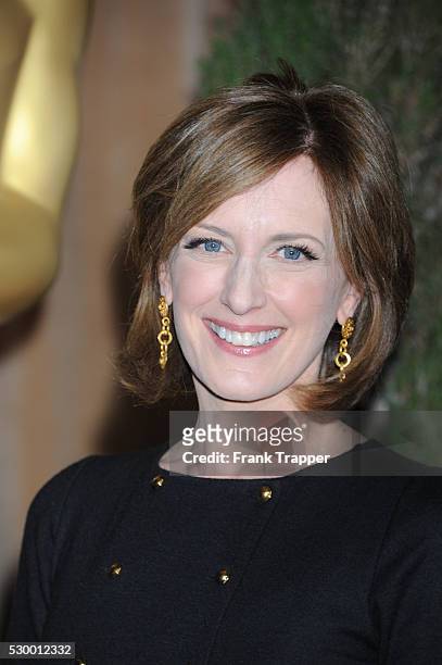 Studio Executive Anne Sweeney arrives at the 85th Annual Oscar Nominees Luncheon held at the Beverly Hilton Hotel.