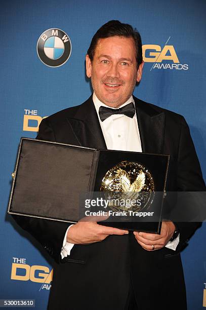 Director David Nutter, winner of the award for Outstanding Directorial Achievement in Dramatic Series for "Game of Thrones" , pose at the 68th Annual...