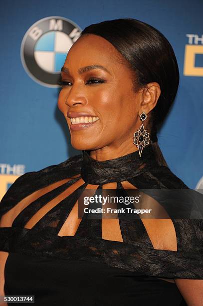 Actress Angela Bassett posing at the 68th Annual Directors Guild Of America Awards held at the Hyatt Regency Century Plaza Hotel in Century City.