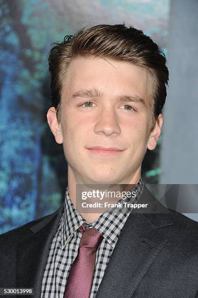 Actor Thomas Mann arrives at the premiere of Beautiful Creatures held at Grauman's Chinese Theater.