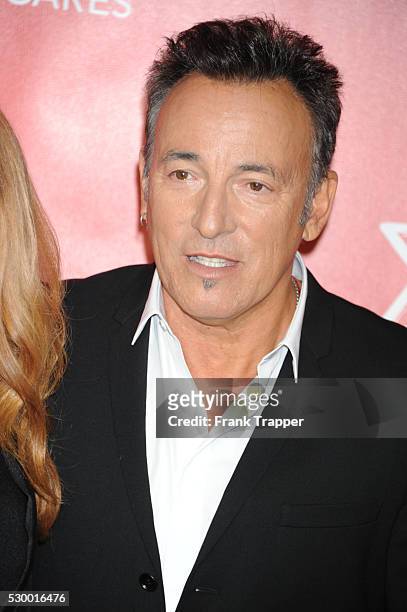 Singer Bruce Springsteen arrives at the 2013 MusiCares Person Of The Year Gala Honoring Bruce Springsteen held at the Los Angeles Convention Center.