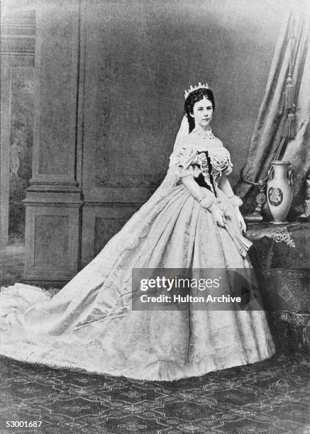 Elisabeth Amalie Eugenie , wife of Emperor Franz Josef I of Austria, circa 1865. She was born a Princess of Bavaria and married the Emperor in 1854.