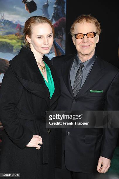 Composer Danny Elfman and daughter arrive at the premiere of Oz: The Great and Powerful held at the El Capitan Theater in Hollywood.