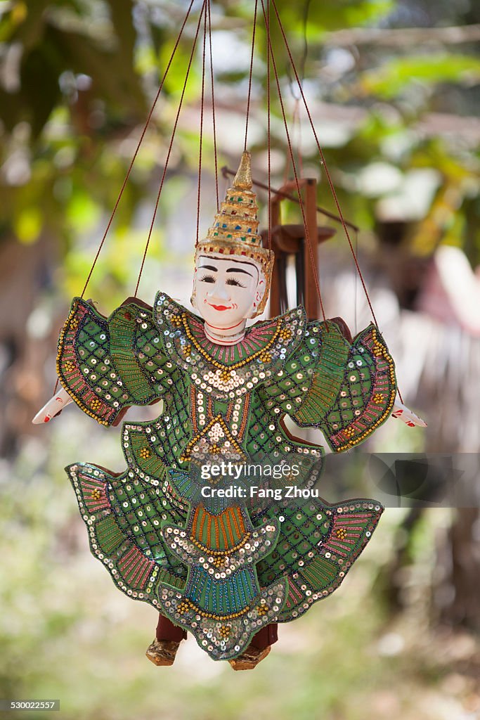 Traditional hanging puppet, Siem Reap, Cambodia