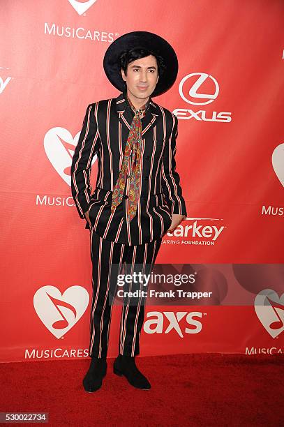 Musicians Pete Moliarni arrives at The 2015 MusiCares Person Of The Year honoring Bob Dylan held at the Los Angeles Convention Center.