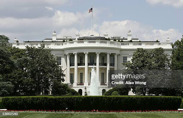 The exterior view of the south side of the White House is seen May 31, 2005 in Washington, DC. Vanity Fair Magazine reported that former FBI official...