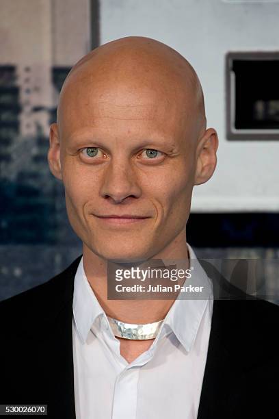 Tomas Lemarquis attends a Global Fan Screening of 'X-Men Apocalypse' at BFI IMAX on May 9, 2016 in London, England.