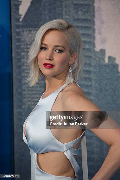 Jennifer Lawrence attends a Global Fan Screening of 'X-Men Apocalypse' at BFI IMAX on May 9, 2016 in London, England.