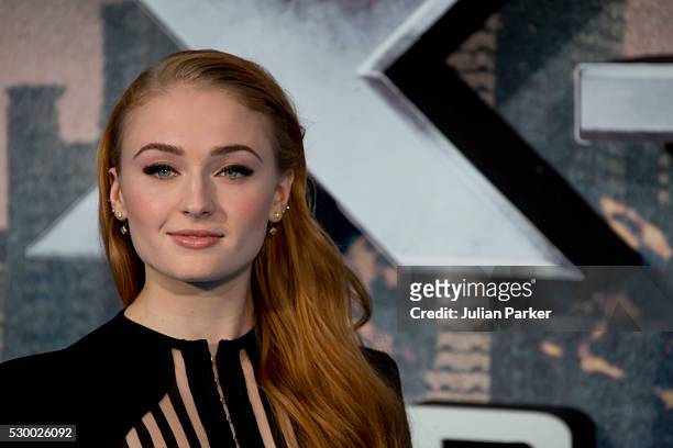 Sophie Turner attends a Global Fan Screening of 'X-Men Apocalypse' at BFI IMAX on May 9, 2016 in London, England..