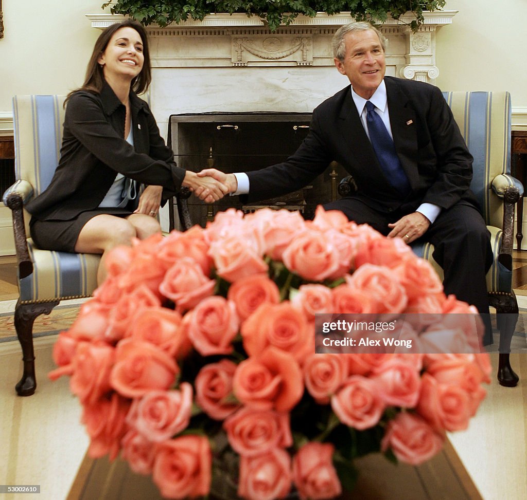 President Bush Meets With Venezuelan Activist Maria Corina Machado