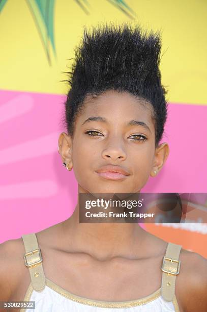 Actress Willow Smith arrives at Nickelodeon's 26th Annual Kids' Choice Awards at USC Galen Center.