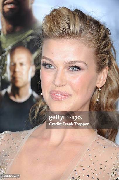 Actress Adrianne Palicki arrives at the premiere of G.I. Joe: Retaliation held at the Chinese Theater in Hollywood.