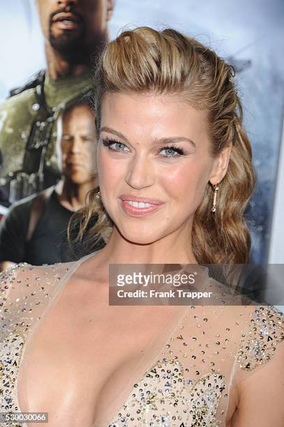 Actress Adrianne Palicki arrives at the premiere of G.I. Joe: Retaliation held at the Chinese Theater in Hollywood.
