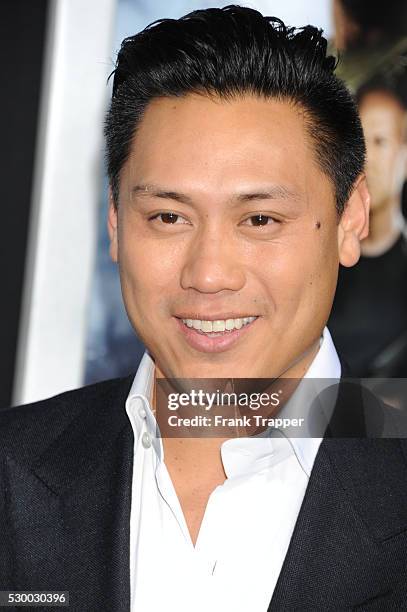 Director Jon M. Chu arrives at the premiere of G.I. Joe: Retaliation held at the Chinese Theater in Hollywood.