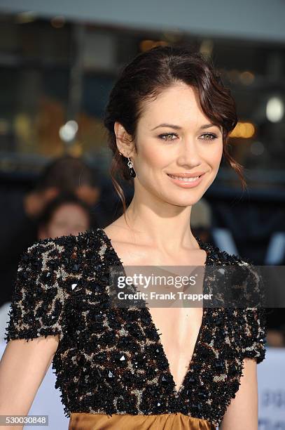 Actress Olga Kurylenko arrives at the premiere of Oblivion held at the Chinese Theater in Hollywood.