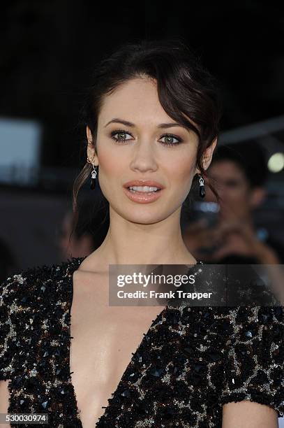 Actress Olga Kurylenko arrives at the premiere of Oblivion held at the Chinese Theater in Hollywood.