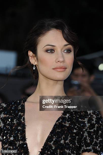 Actress Olga Kurylenko arrives at the premiere of Oblivion held at the Chinese Theater in Hollywood.
