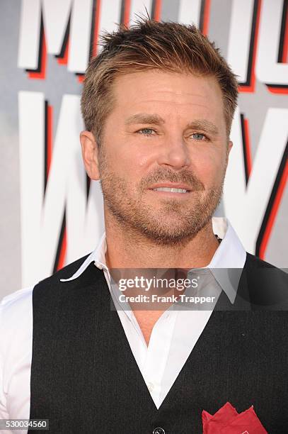 Actor Aaron McPherson arrives at the premiere of "A Million Ways To Die In The West" held at the Regency Theater in Westwood.