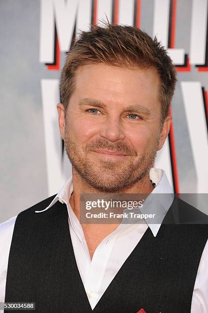 Actor Aaron McPherson arrives at the premiere of "A Million Ways To Die In The West" held at the Regency Theater in Westwood.