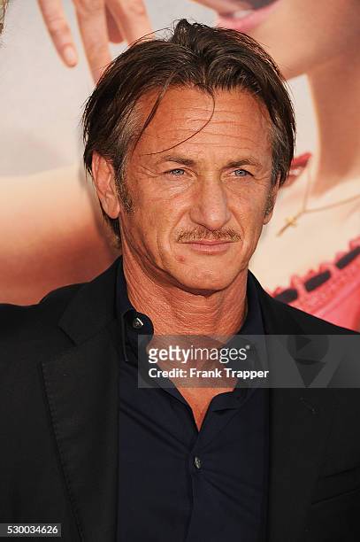 Actor Sean Penn arrives at the premiere of "A Million Ways To Die In The West" held at the Regency Theater in Westwood.