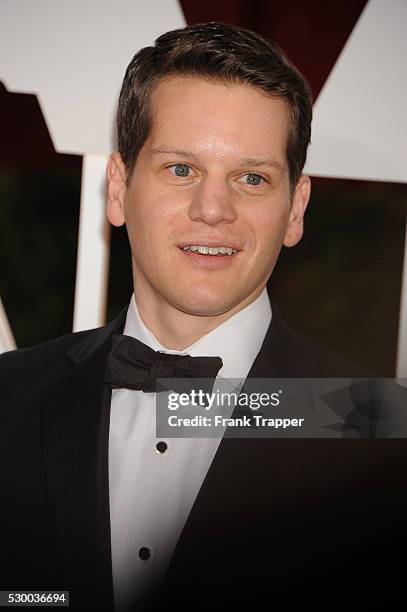 Writer Graham Moore arrives at the 87th Annual Academy Awards held at Hollywood & Highland Center in Hollywood.