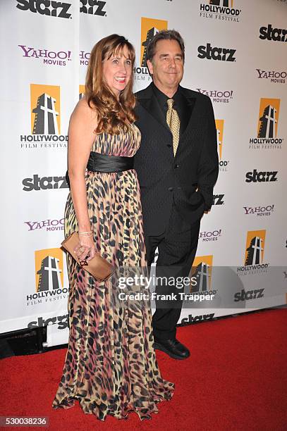 Actor Beau Bridges and wife Wendy arrives at the15th Annual Hollywood Film Awards Gala presented by Starz, held at the Beverly Hilton Hotel.