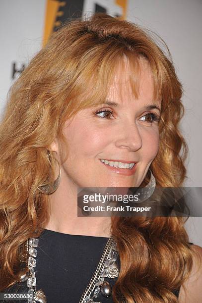 Actress Lea Thompson arrives at the15th Annual Hollywood Film Awards Gala presented by Starz, held at the Beverly Hilton Hotel.