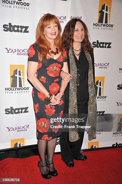 Actress Francis Fisher arrives at the15th Annual Hollywood Film Awards Gala presented by Starz, held at the Beverly Hilton Hotel.