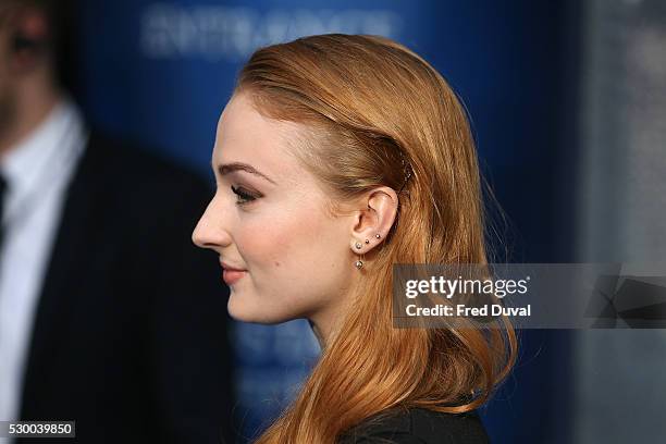 Sophie Turner attends the "X-Men: Apocalypse" Global Fan Screening at BFI IMAX on May 9, 2016 in London, England.