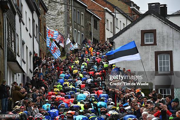 102th Liege - Bastogne - Liege 2016 Illustration Illustratie / Peleton Peloton / Landscape Paysage Landschap / Houffalize City Ville Stad / Cote de...