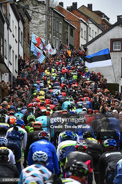 102th Liege - Bastogne - Liege 2016 Illustration Illustratie / Peleton Peloton / Landscape Paysage Landschap / Houffalize City Ville Stad / Cote de...