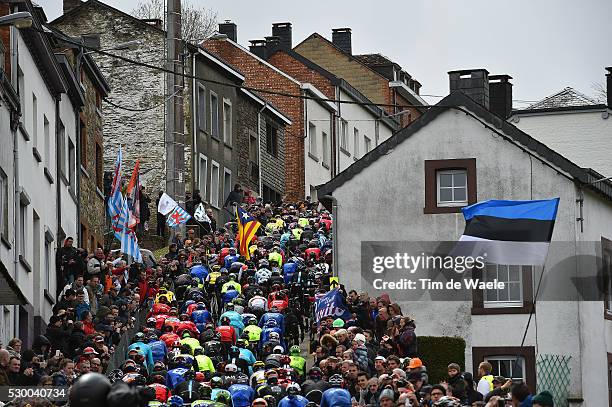 102th Liege - Bastogne - Liege 2016 Illustration Illustratie / Peleton Peloton / Landscape Paysage Landschap / Houffalize City Ville Stad / Cote de...