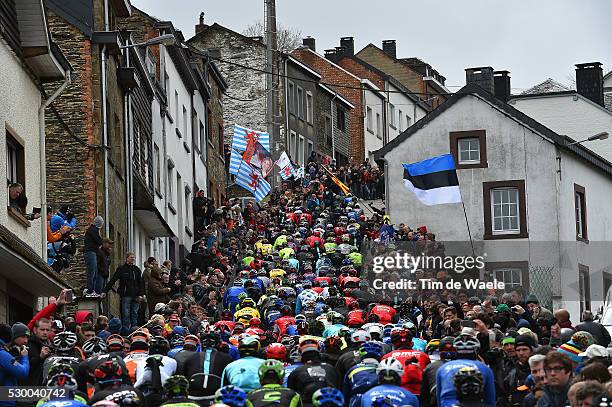 102th Liege - Bastogne - Liege 2016 Illustration Illustratie / Peleton Peloton / Landscape Paysage Landschap / Houffalize City Ville Stad / Cote de...