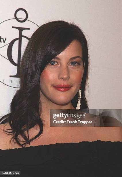 Liv Tyler arriving at the taping of "mtvICON" honoring Aerosmith at Sony Pictures Studios in Culver City.