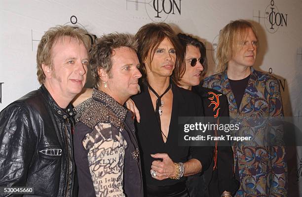 Aerosmith arriving at the taping of "mtvICON" honoring Aerosmith at Sony Pictures Studios in Culver City.
