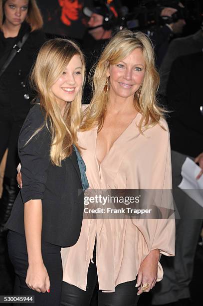 Actress Heather Locklear and daughter Ava arrive at the world premiere of "The Twilight Saga: Breaking Dawn Part 1" held at the Nokia Theater L.A....