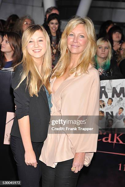 Actress Heather Locklear and daughter Ava arrive at the world premiere of "The Twilight Saga: Breaking Dawn Part 1" held at the Nokia Theater L.A....