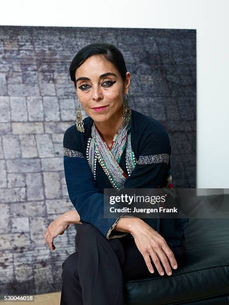 Iranian visual artist Shirin Neshat in her New York apartment.
