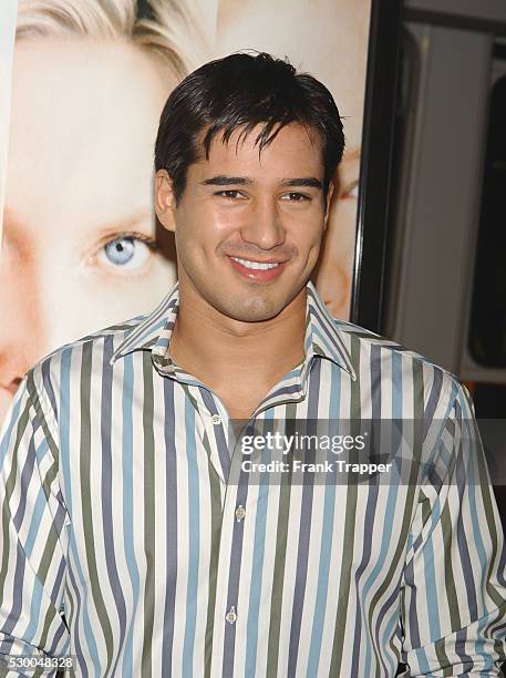 Mario Lopez arriving at the premiere of "White Oleander."