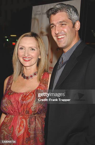 Svetlana Efremova and husband Patrick Reed arriving at the premiere of "White Oleander."